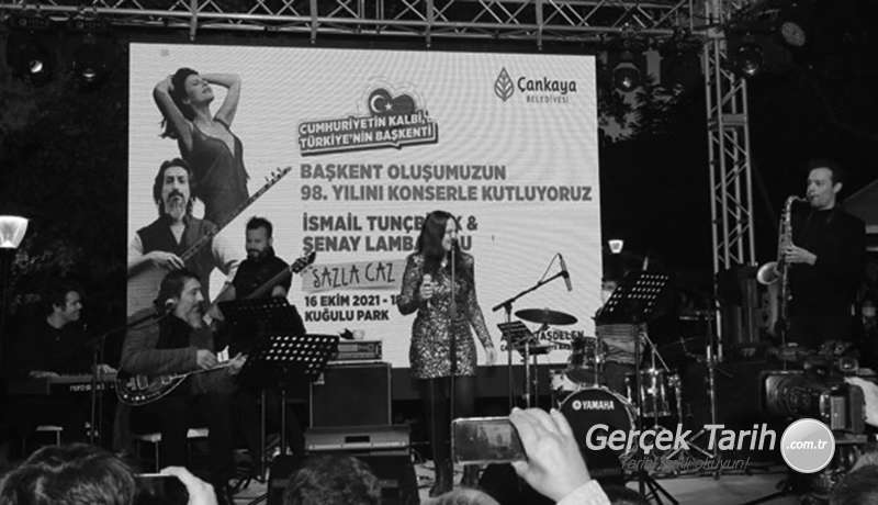 Ankara’nın başkent oluşunun 98’inci yılı kutlamalarında saz ile caz buluştu