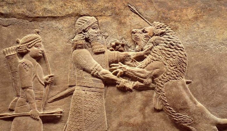 Asurlu askerler 2900 yıl önce keçi derileriyle Dicle Nehri’ni geçiyordu