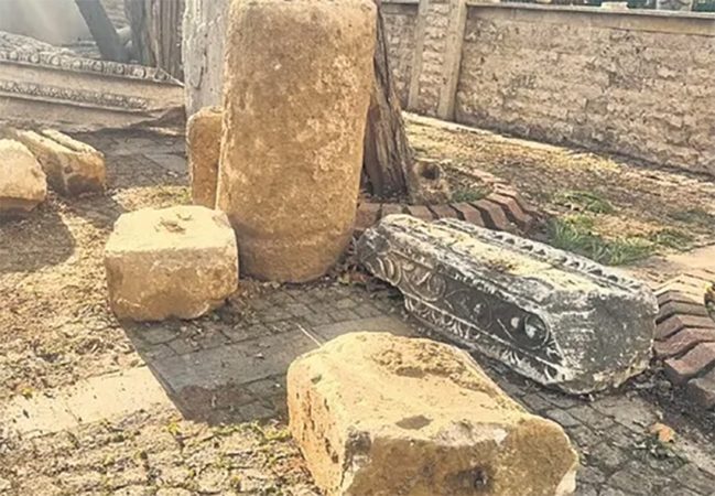 Altyapı çalışmasında tarihi keşif: 1000 yıllık Bizans sütunları ortaya çıktı